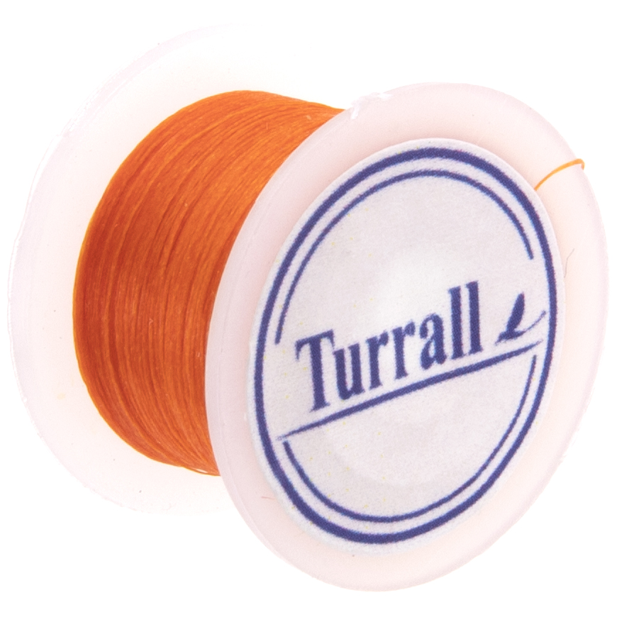 Turrall Regular Thread Pre-Waxed Hot Orange Fly Tying Threads (Product Length 71.08 Yds / 65m)